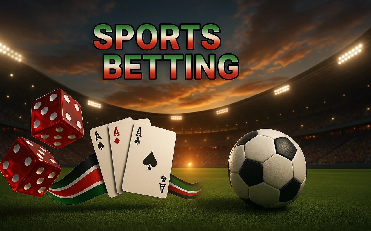 Betin Kenya sports betting and casino platform showcasing premium gaming environment with football stadium and casino elements